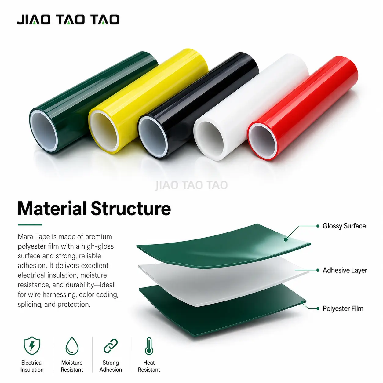 Mylar tape for PCB FPC battery and transformer insulation